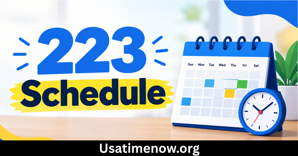 223 schedule