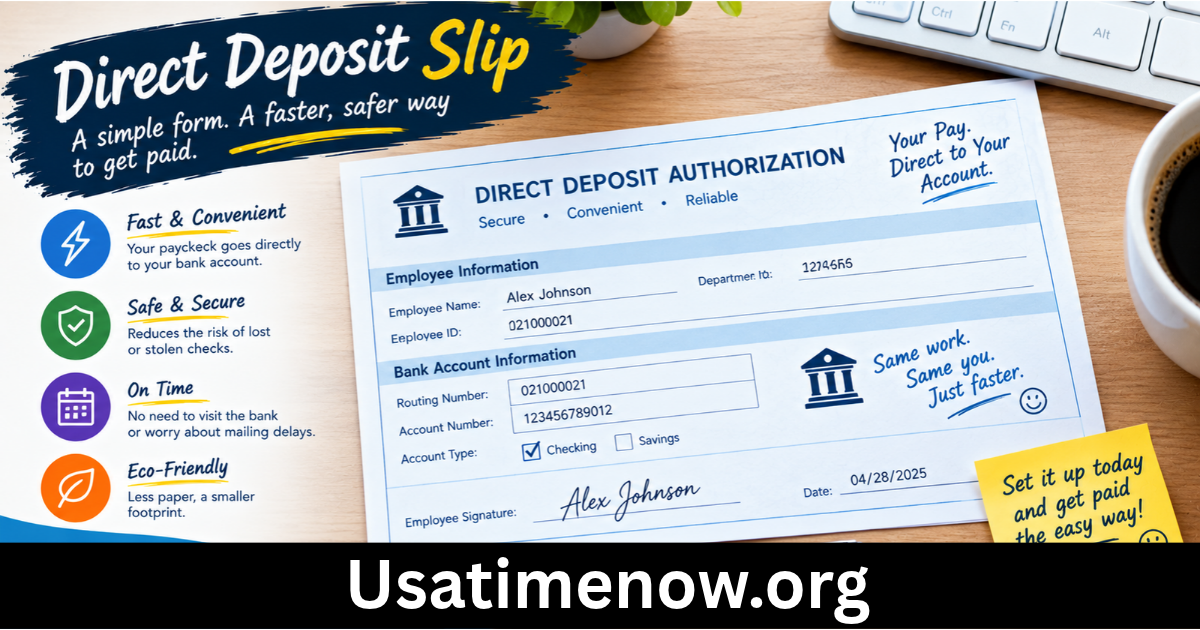 Direct Deposit Slip: 1 Meaning, Uses, and How to Complete It Correctly