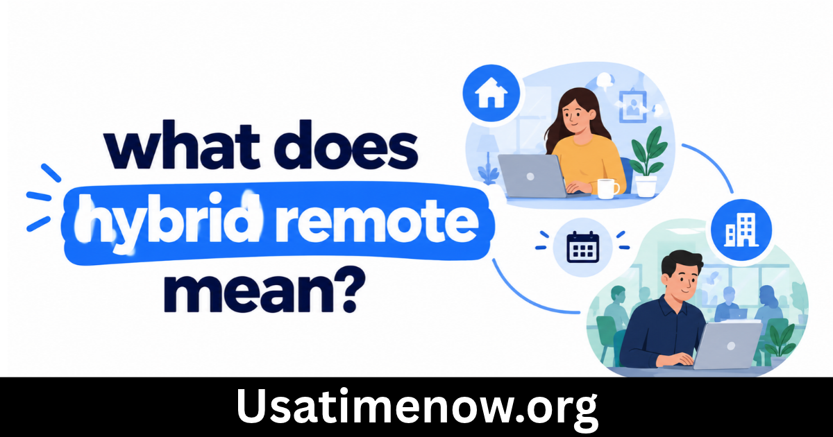 what does hybrid remote mean