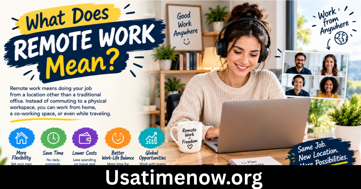 what does remote work mean