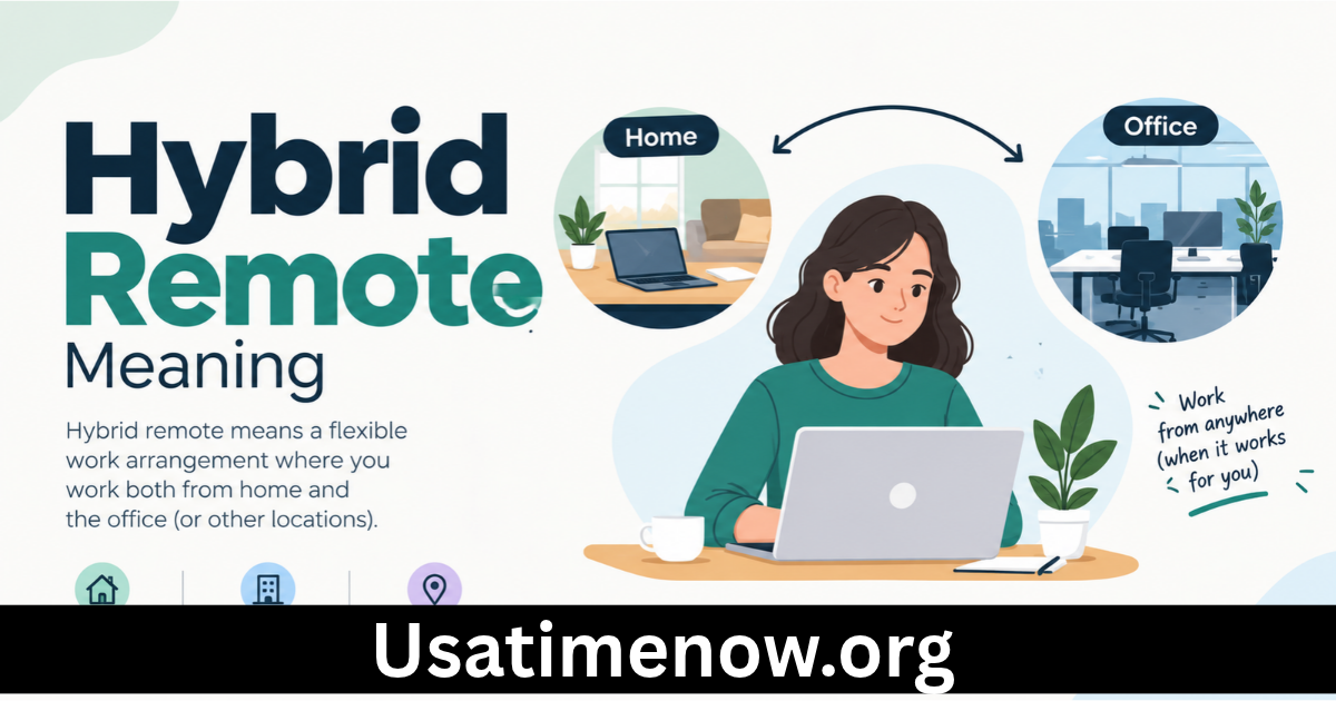 hybrid remote meaning