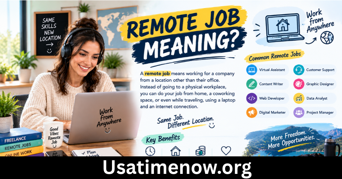 remote job meaning