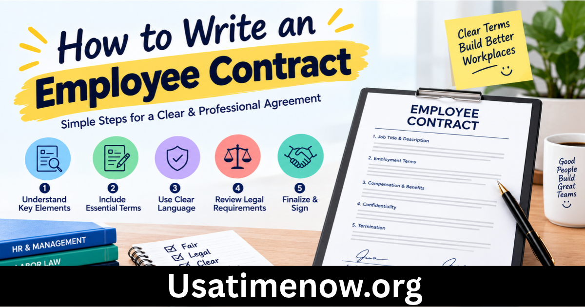 how to write an employee contract