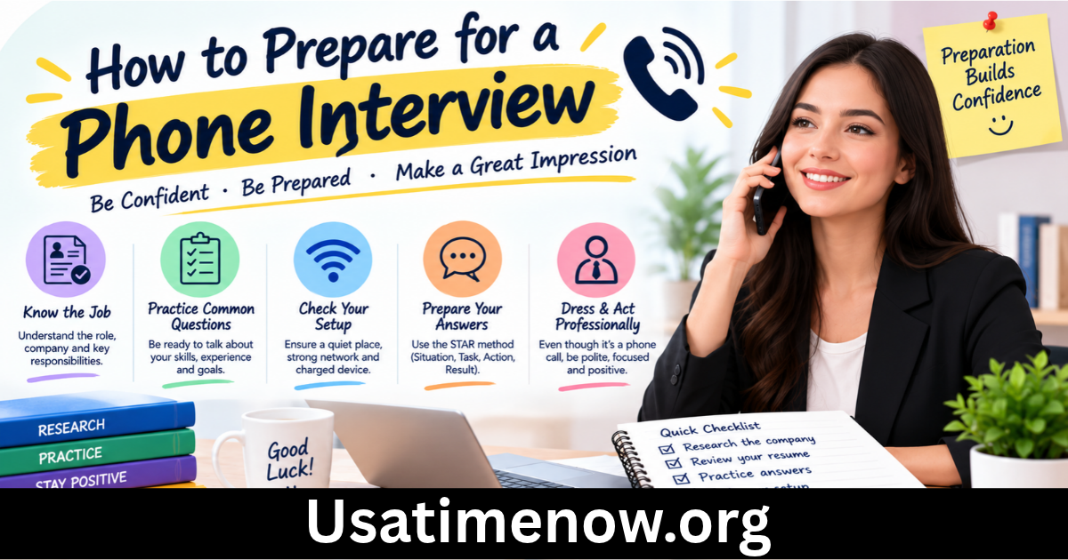 how to prepare for a phone interview