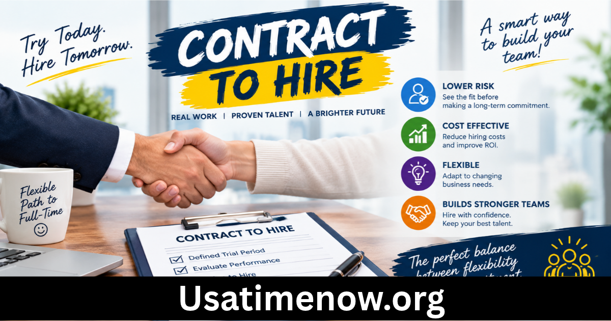 Contract to Hire: 1 Meaning, Benefits, Process, and How It Works