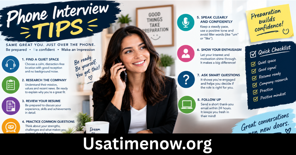 phone interview tips